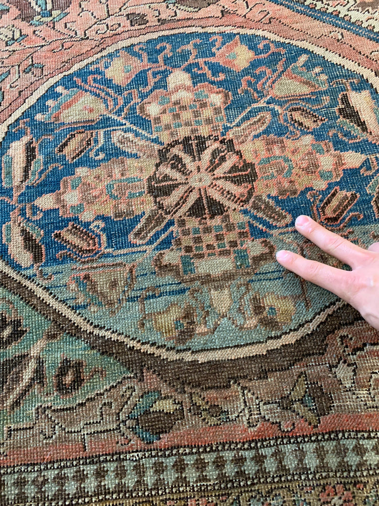 High-End Collector's Antique Ferahan Sarouk | 8.4 x 11.4 | Majestic and Ancient Rare gem