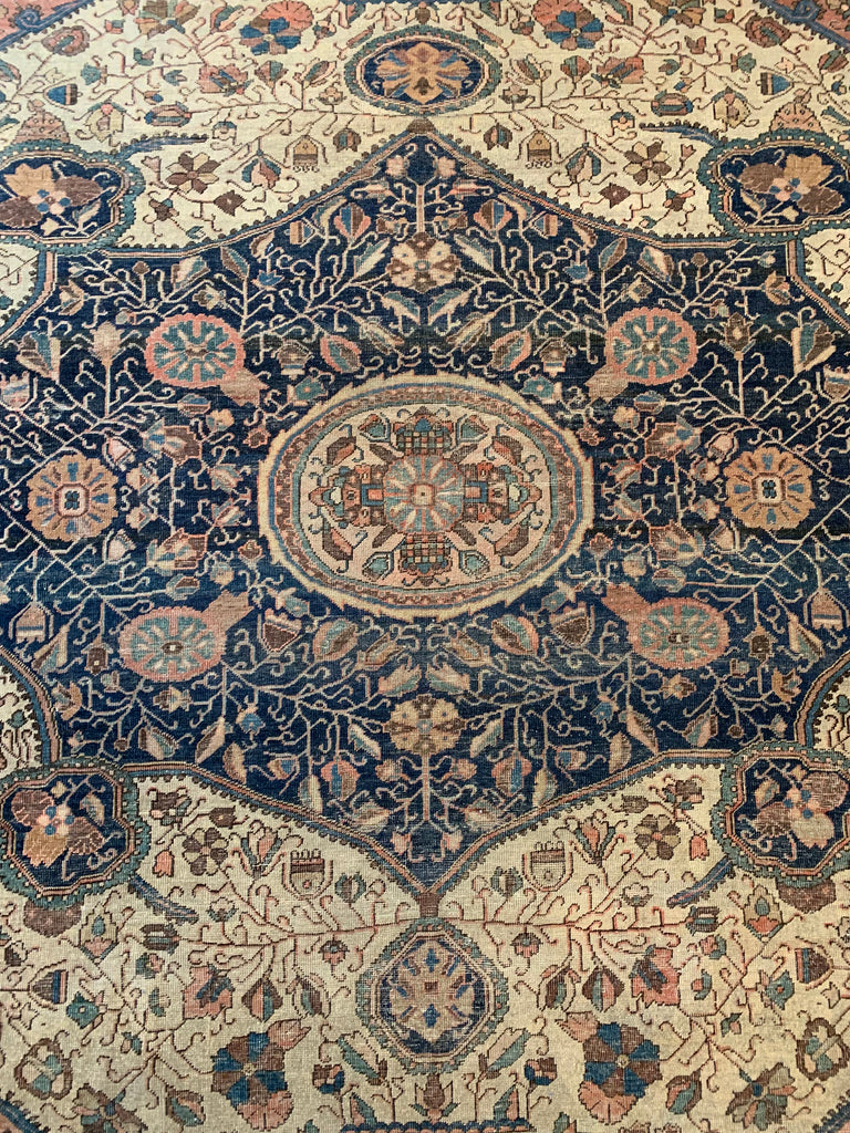 High-End Collector's Antique Ferahan Sarouk | 8.4 x 11.4 | Majestic and Ancient Rare gem