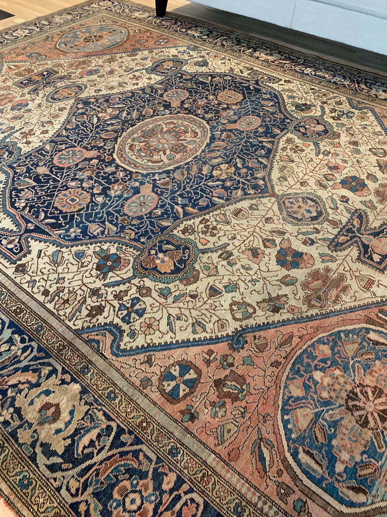 High-End Collector's Antique Ferahan Sarouk | 8.4 x 11.4 | Majestic and Ancient Rare gem