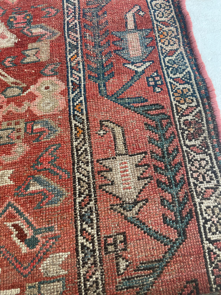 UNIQUE Kilim Design Antique Malayer with Beautiful Palette | 3.10 x 6