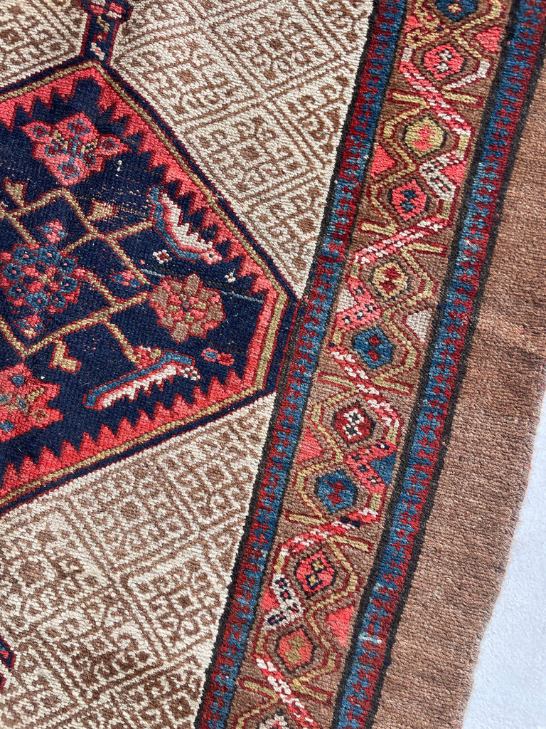 SOLD | 20+ FOOT LONG Brilliant Raw Nomadic Camel Hair Antique Runner | 3.6 x 20.7