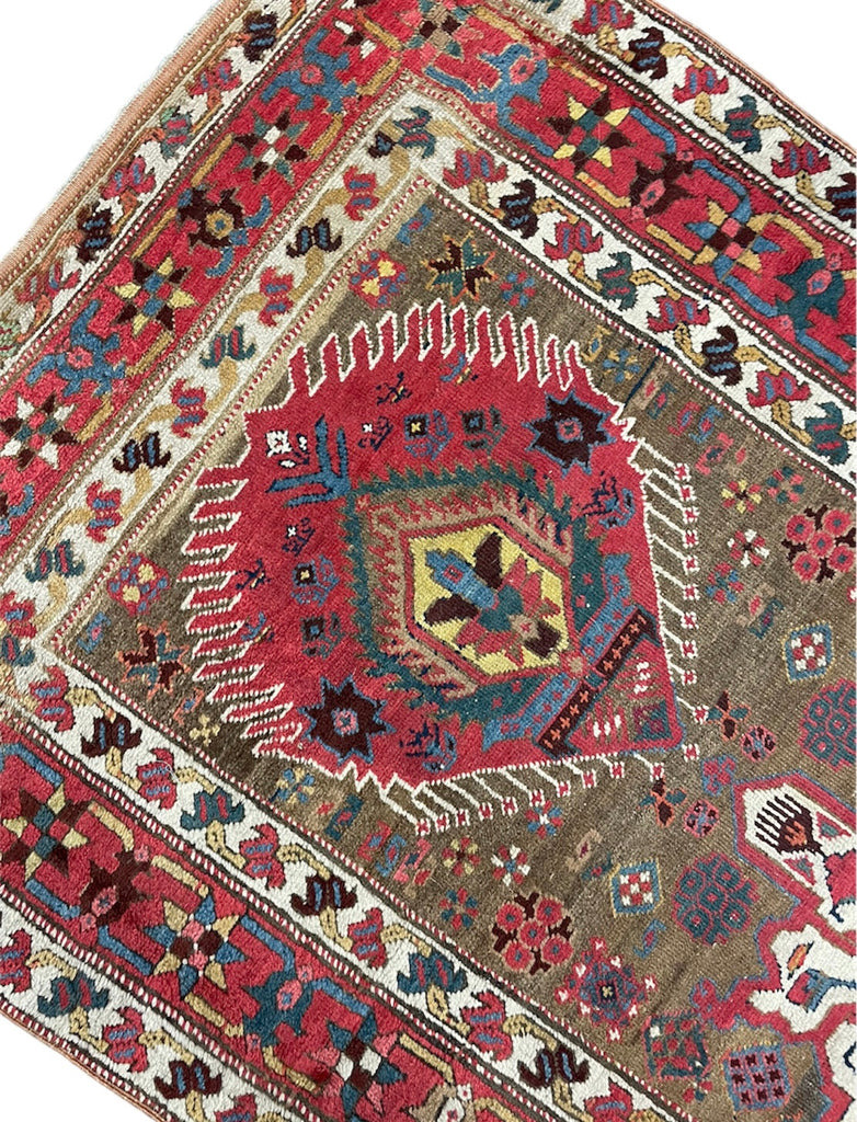 SOLD | RARE COLLECTOR'S PIECE - Antique Karaja Runner meets Karabagh Weave with Pastel & Jewel Tones | 3.2 x 10.3