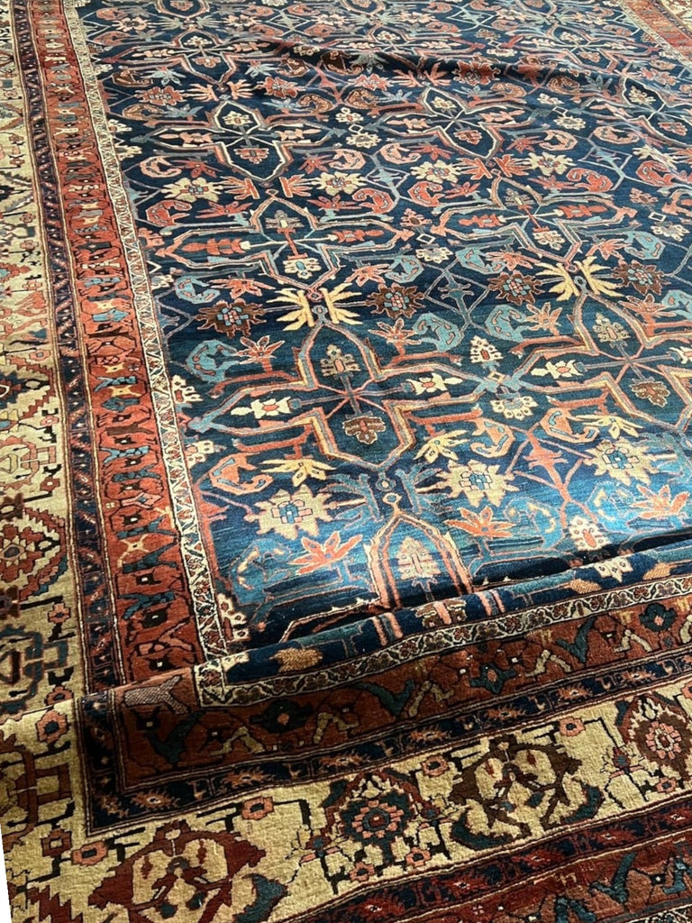 Coming Soon... RARE COLOSSAL Palatial Antique Persian Bidjar | Butterfly-Diamond Motifs, Exotic Nomadic Border, Unbelievable Natural Dyes | ~ 13 x 26