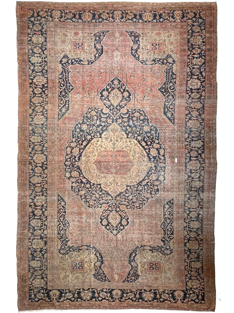 ANCIENT Palace Size Antique Ferahan Sarouk | Muted Natural Dyes | Elegant & Old World GEM | 10 x 17.3