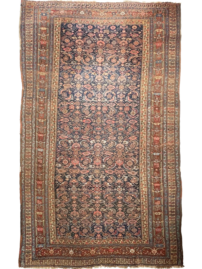UNREAL Antique Halvai Kurdish Tribal Gallery Carpet | RARE SIZE | Spectacular Colors | 7.6 x 13.10