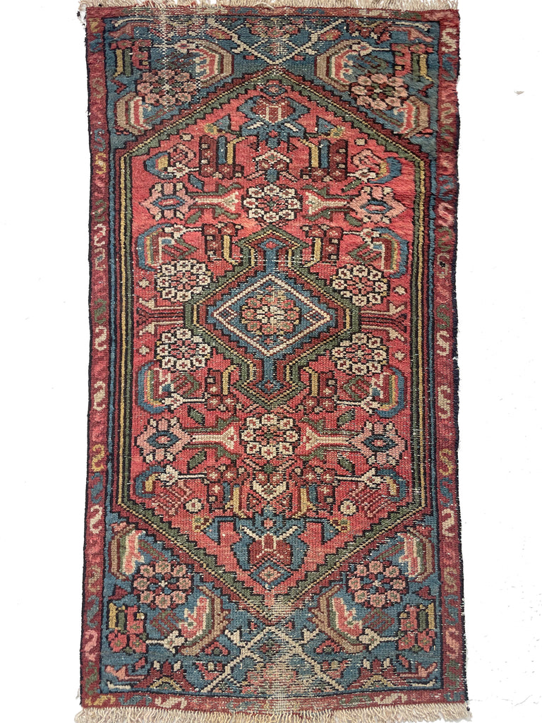 Wonderful Charming Vintage Village Rug | Colorful & Happy | 2 x 3.6