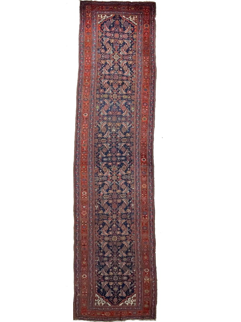 ~ 20 FOOT LONG Nomadic Bidjar Antique Runner with GORGEOUS Colors | 3.8 x 19.9
