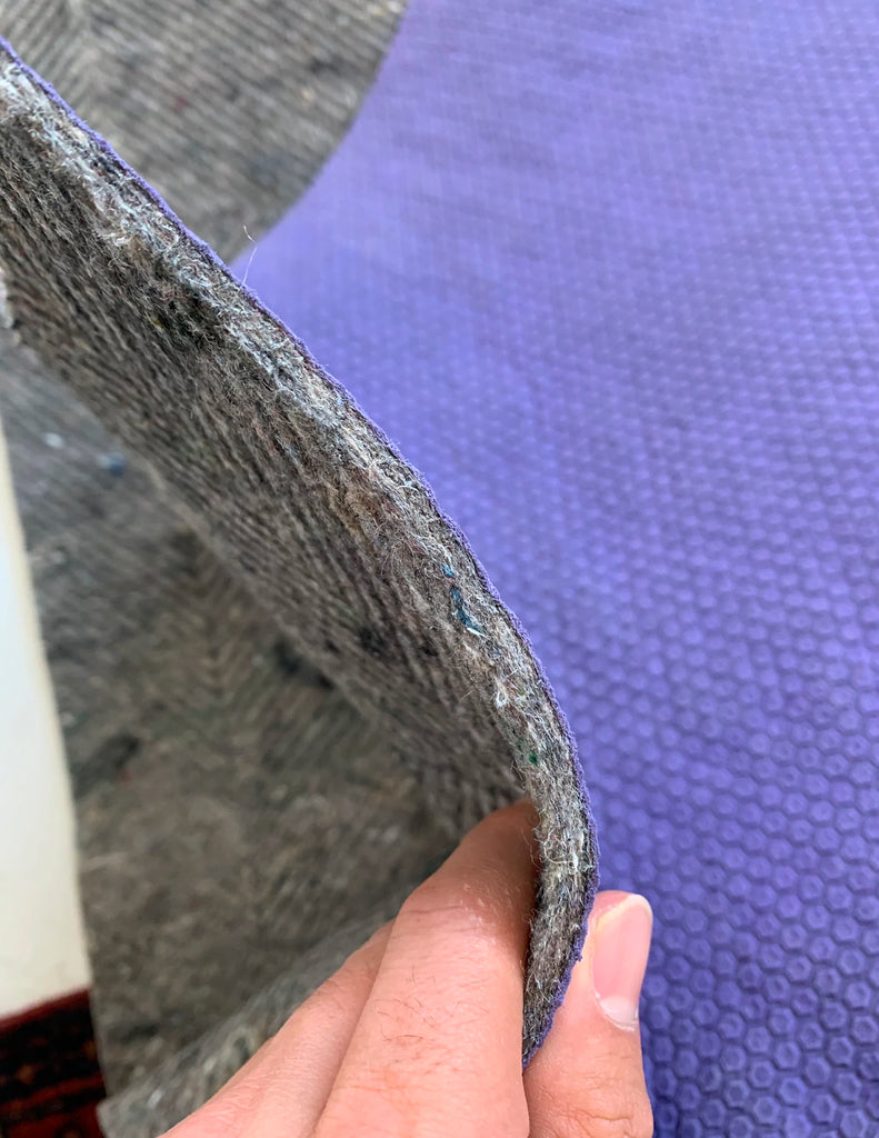 Repairing/Securing of Bidjar rug by hand + Custom Cut pad - For Austin