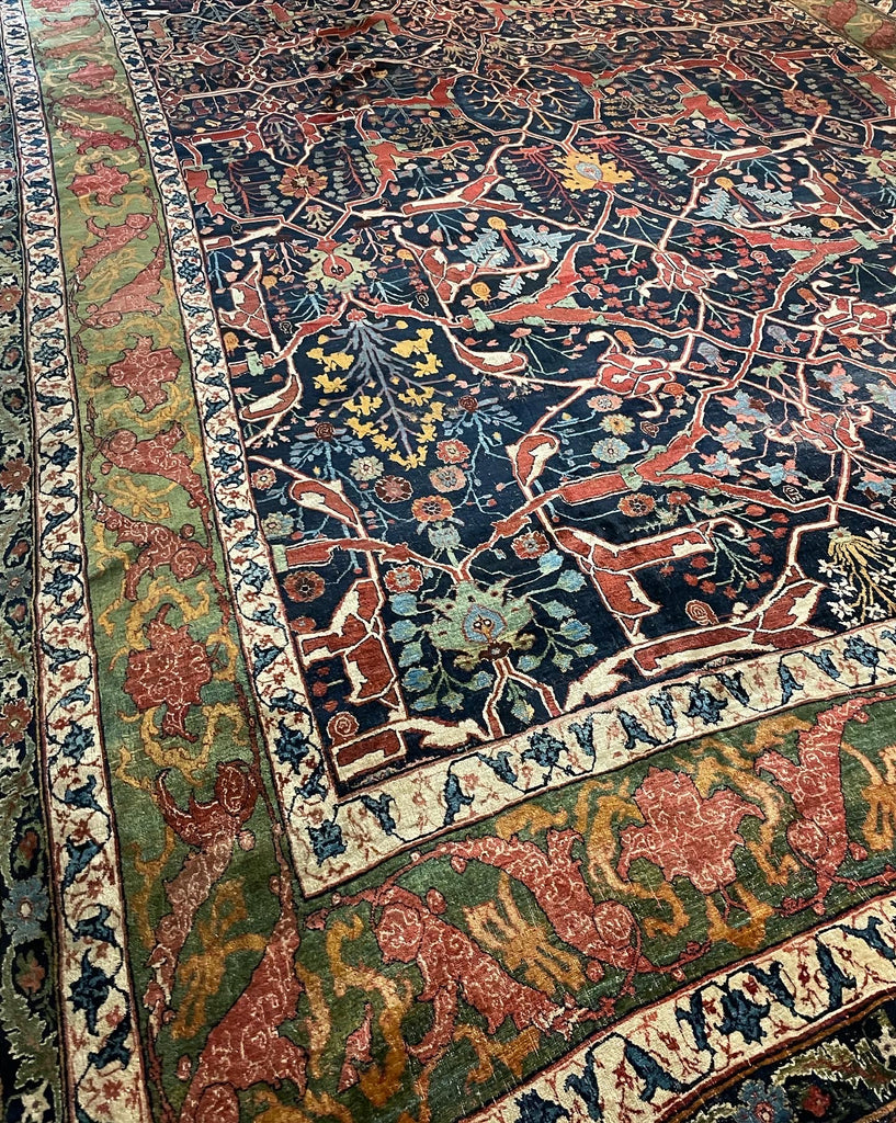 Reserved*** TURN-OF-THE-CENTURY BEYOND PALATIAL WORLD FAMOUS GARRUS BIDJAR PIECE | Complex & Mystical Nomadic Masterpiece | ~ 13 x 21