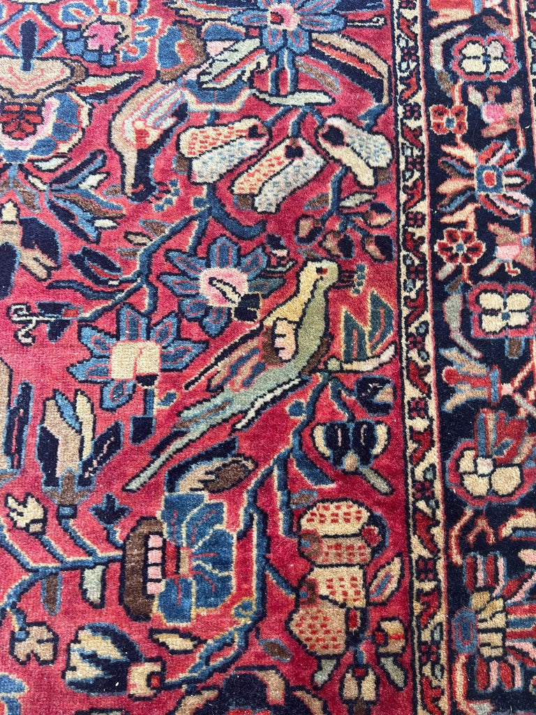 RESERVED FOR LAUREN*** Package Deal - 2 Antique Rugs (Sarouk & Karaja) + Pads/Secure Fringe/Shipping