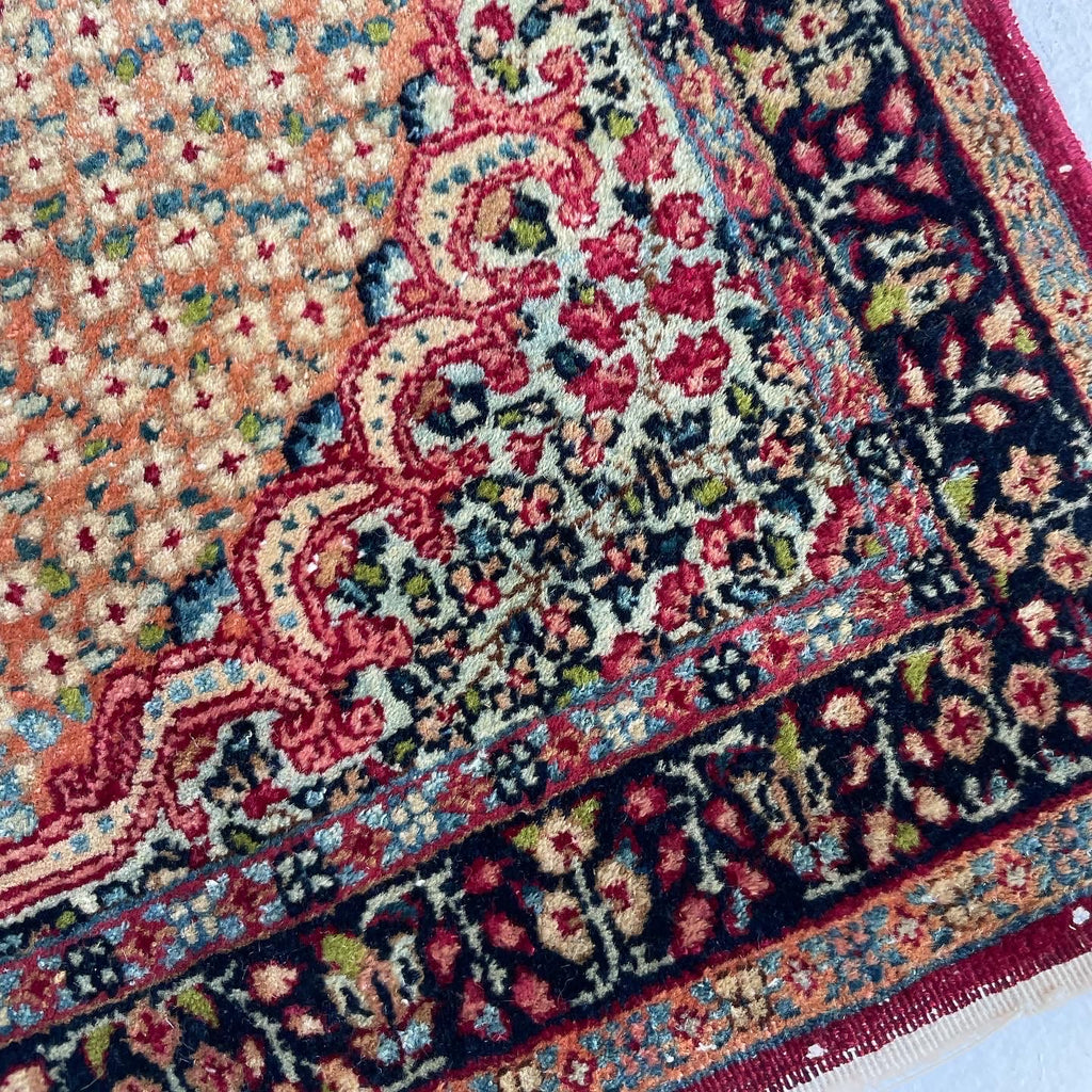 SUPURB Antique Mat | Powerful Sprawling Tree Of Life Design, Silky Wool Natural Dyes | 2 x 3