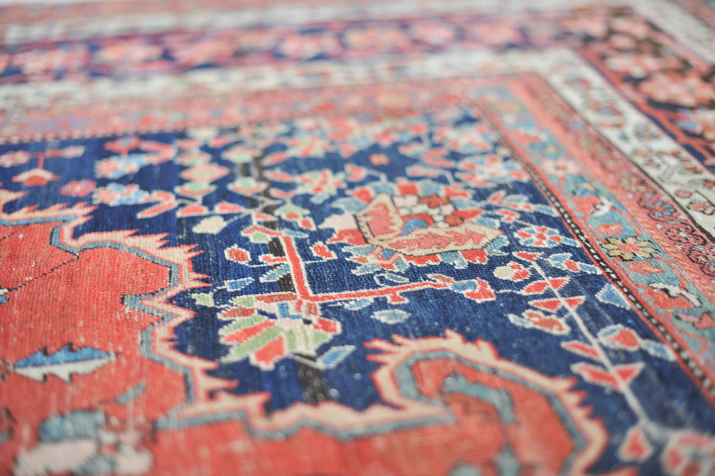 HIGH-END Antique  with Gorgeous Medallion and Variations of Strawberry Field | 9.2 x 12.2