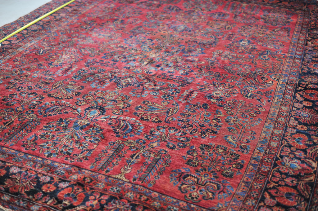 SOLD | Fantastic Blush Botanical Beauty Antique Rug | ~ 8.5 x 11
