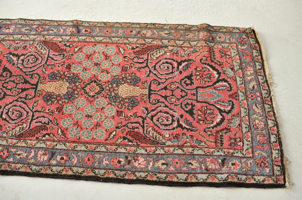 SOLD | Lovely Berry Vintage Vase and Floral Spray Runner | 2.7 x 9.4