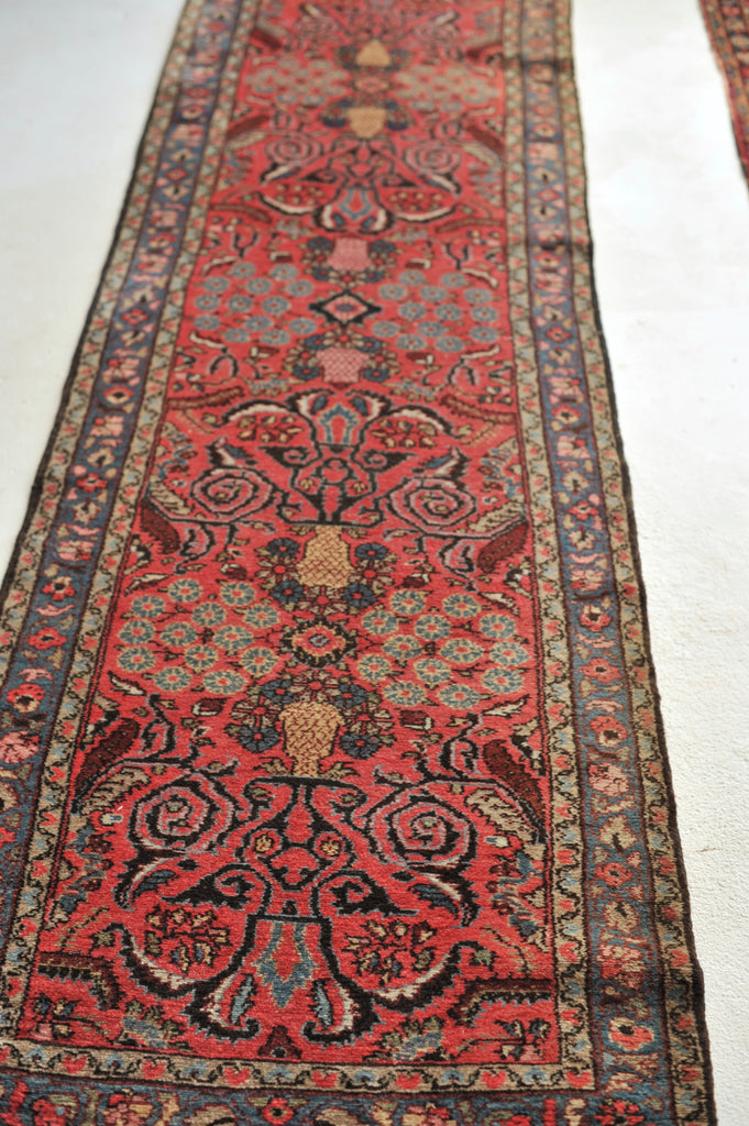 SOLD | Lovely Berry Vintage Vase and Floral Spray Runner | 2.7 x 9.4