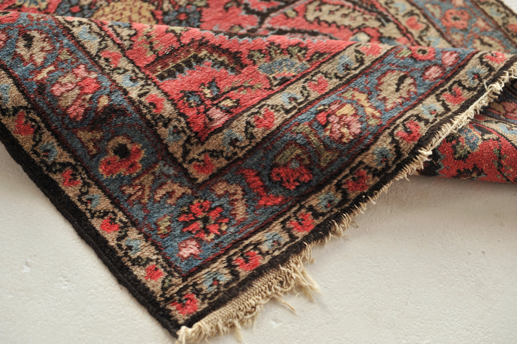 SOLD | Lovely Berry Vintage Vase and Floral Spray Runner | 2.7 x 9.4
