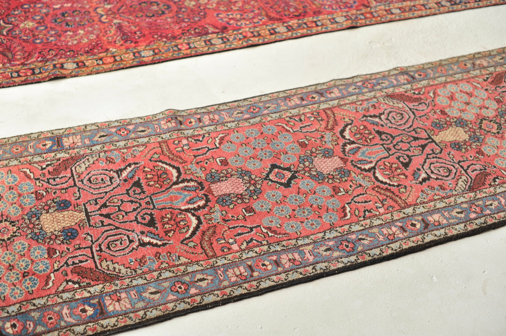SOLD | Lovely Berry Vintage Vase and Floral Spray Runner | 2.7 x 9.4