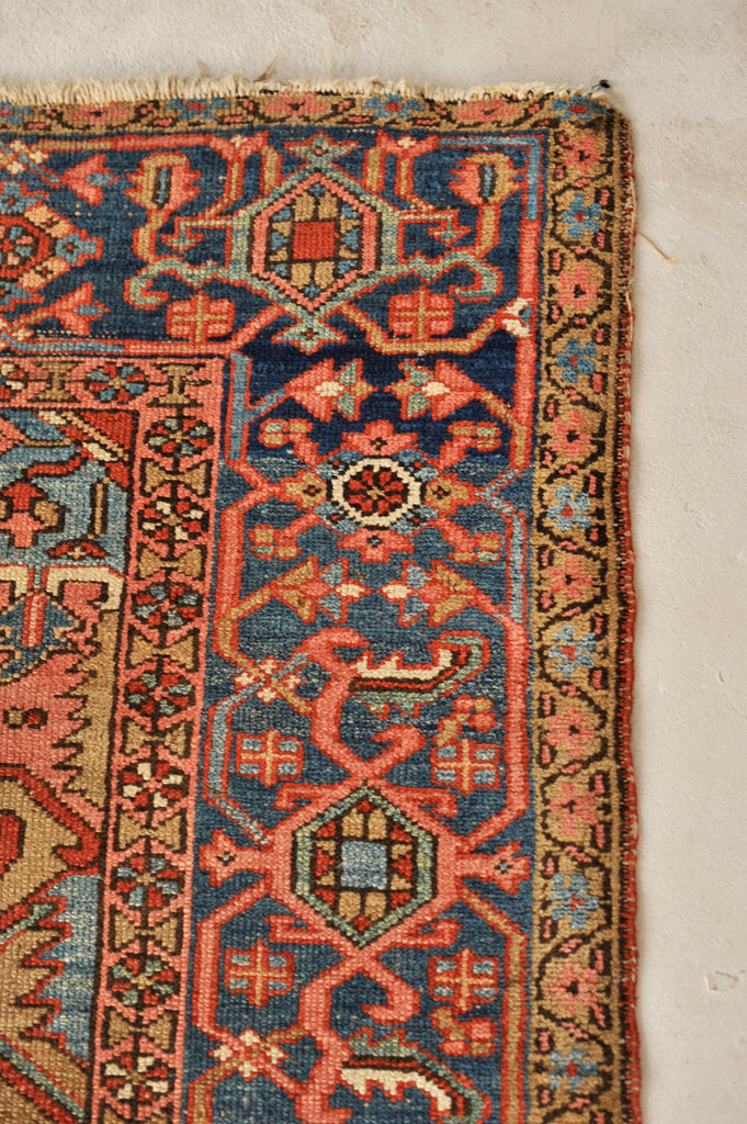 STUNNING Artistic & Rugged Northwest  Antique Karaja / Karajeh Tribal with Camel, Salmon, Coral, Ice & Midnight Blue | 8.5 x 10.8