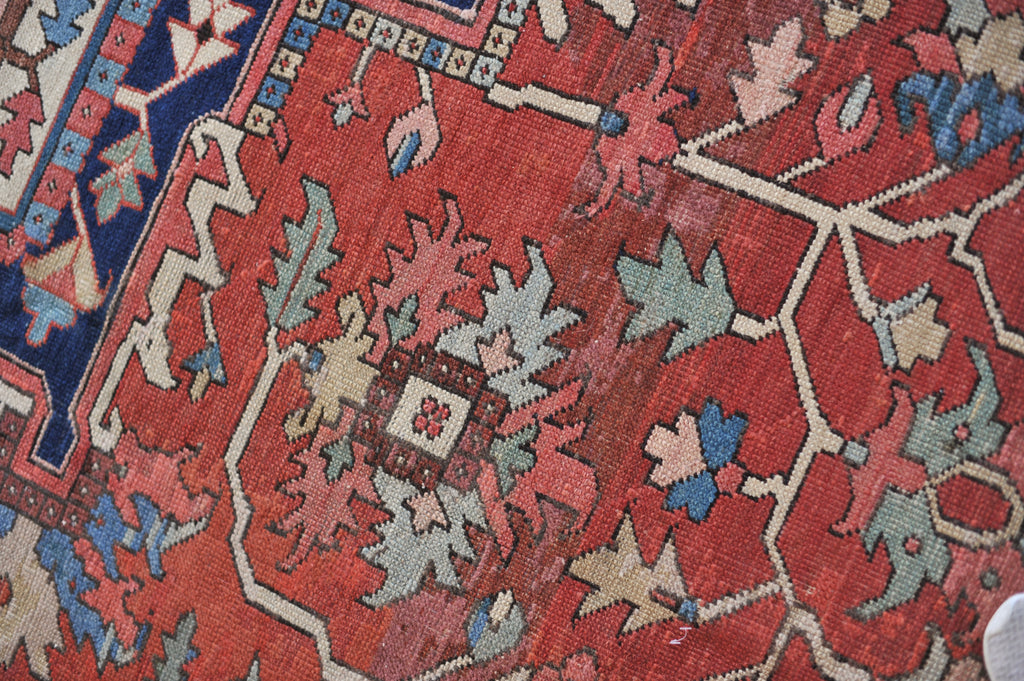 Collector's LEGENDARY Antique Northwest Serapi Heriz TRIBAL DREAM | Masterful 1 of 1; C. 1910-1920 | 11.7 x 18.7