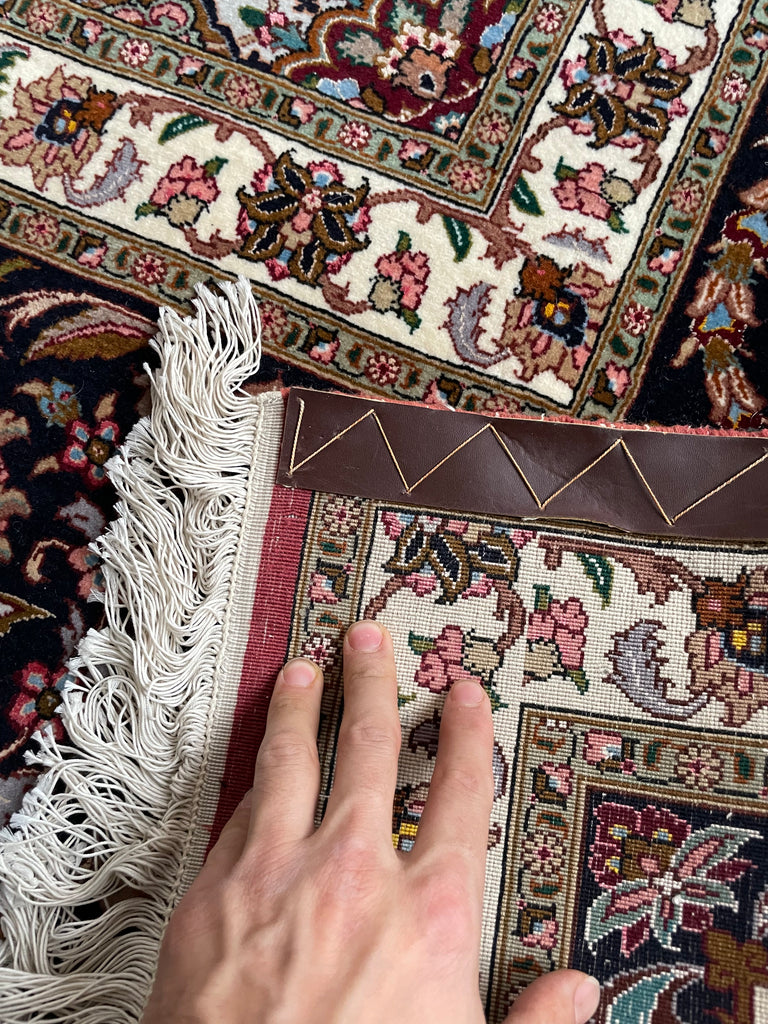 MASTERPIECE TABRIZ | Over 1M KNOTS in Nearly MINT Condition | Fine Silk Highlights with Royal Bird Motifs | 9.7 x 13.6