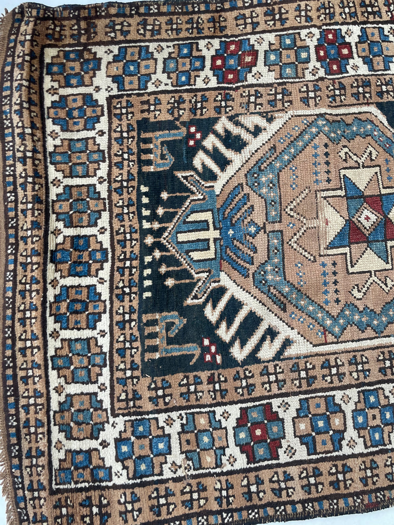 INCREDIBLE Wide Antique Caucasian Runner | Mystical Beauty with Warmth & Earthy Hues | 3.9 x 13.4