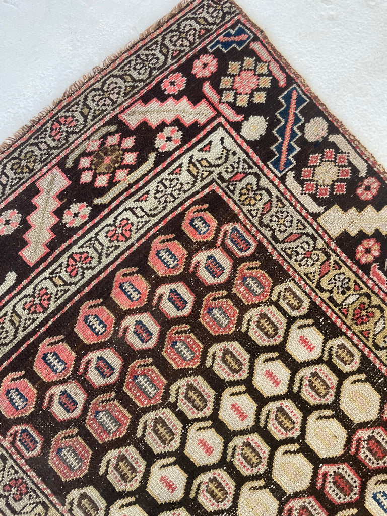 AMAZING PASTEL Antique Runner with Artistic Paisley Motifs! Gorgeous Runner | ~ 3 x 10.8