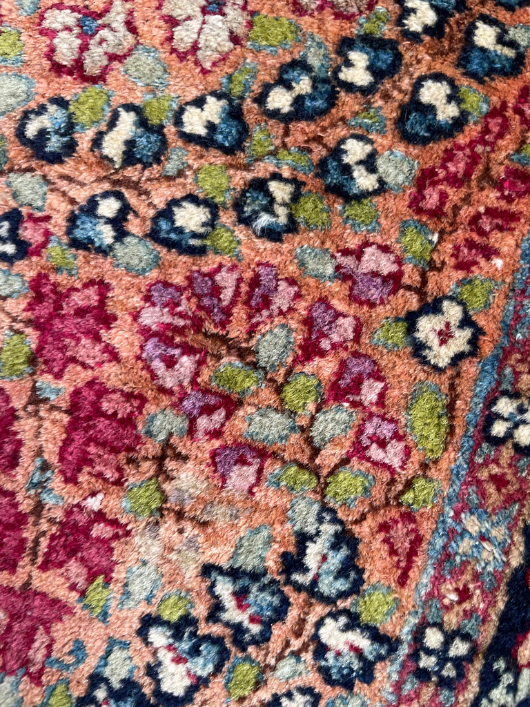 SUPURB Antique Mat | Powerful Sprawling Tree Of Life Design, Silky Wool Natural Dyes | 2 x 3