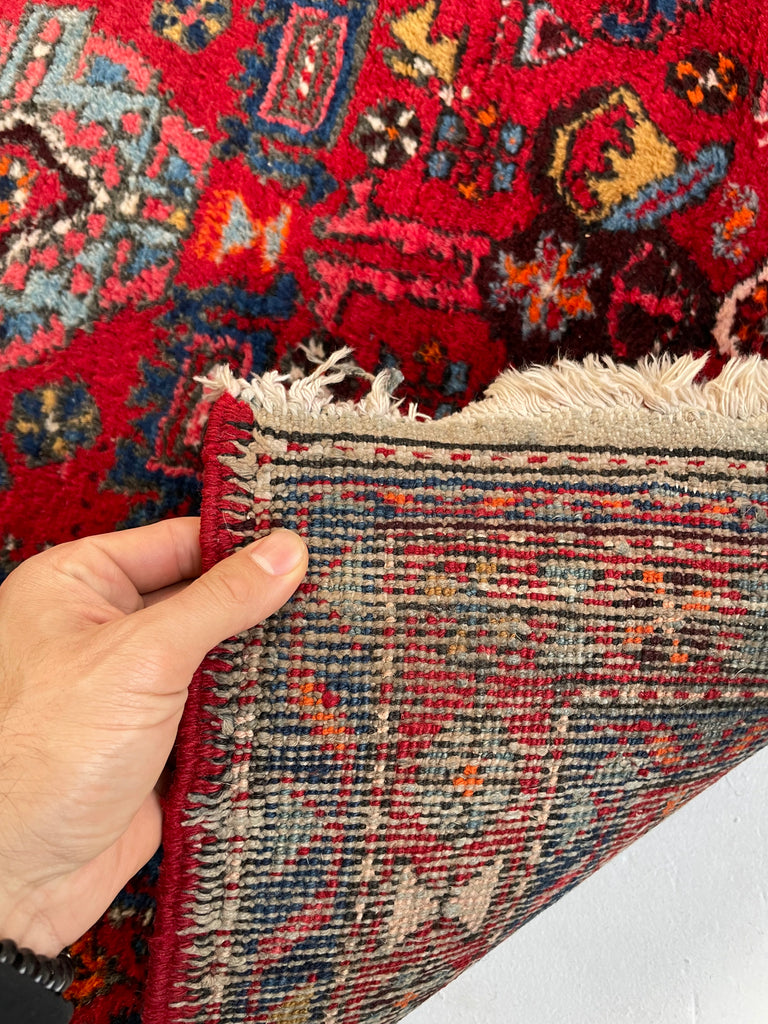 SOLD | UNBELIEVABLY CHARMING Vintage Tribal Runner with Nomadic Motifs & Gorgeous Colors | ~ 3.1 x 10.8