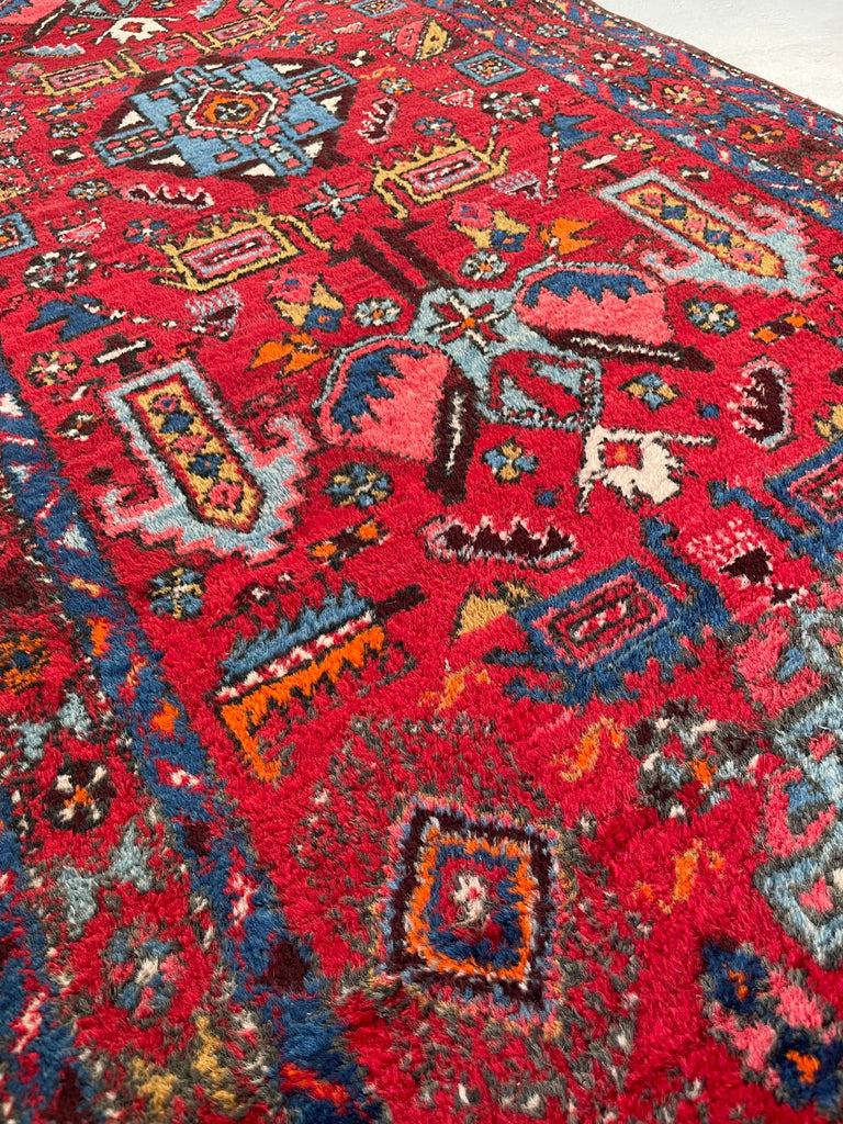 SOLD | UNBELIEVABLY CHARMING Vintage Tribal Runner with Nomadic Motifs & Gorgeous Colors | ~ 3.1 x 10.8