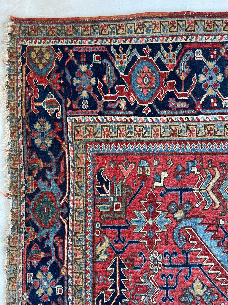 SOLD | HANDSOME Antique Rug | All-Over Berry Colored Antique Rug Northwest Tribal BEAUTY | ~ 8.6 x 11.9