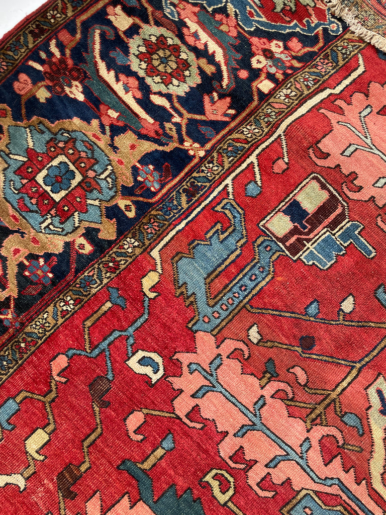 SOLD | LEGENDARY ONE OF ONE - TURN OF THE CENTURY PALATIAL MASTERPIECE | PALACE SIZE BLOOMING JUNGLE DESIGN | 14 x 22