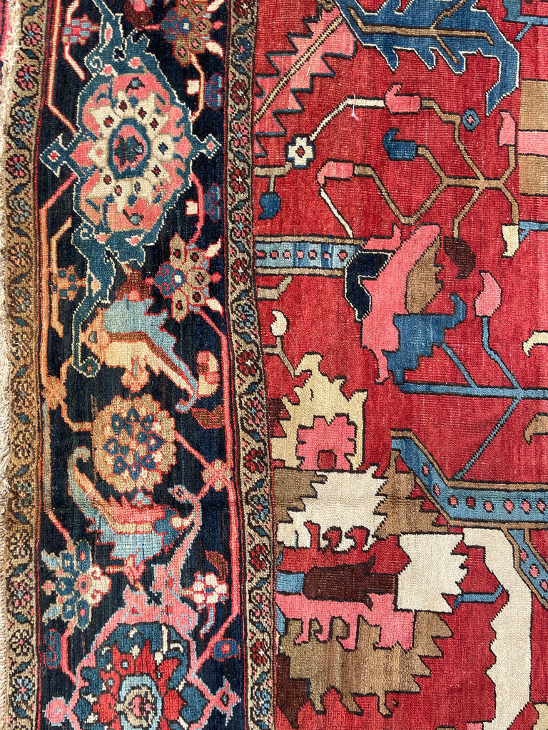 SOLD | LEGENDARY ONE OF ONE - TURN OF THE CENTURY PALATIAL MASTERPIECE | PALACE SIZE BLOOMING JUNGLE DESIGN | 14 x 22