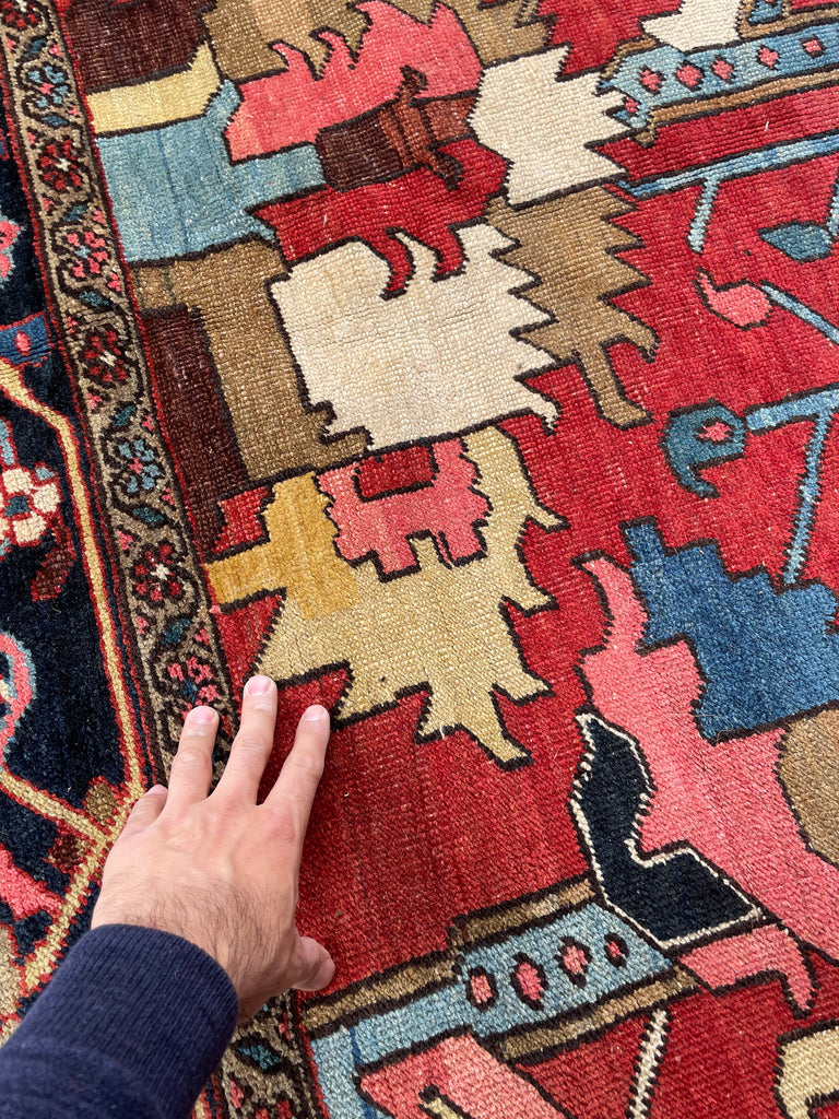 SOLD | LEGENDARY ONE OF ONE - TURN OF THE CENTURY PALATIAL MASTERPIECE | PALACE SIZE BLOOMING JUNGLE DESIGN | 14 x 22