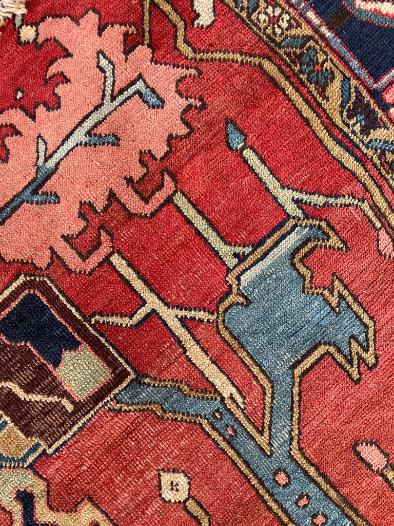 SOLD | LEGENDARY ONE OF ONE - TURN OF THE CENTURY PALATIAL MASTERPIECE | PALACE SIZE BLOOMING JUNGLE DESIGN | 14 x 22