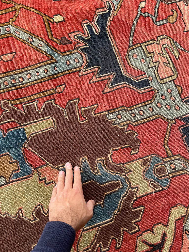 SOLD | LEGENDARY ONE OF ONE - TURN OF THE CENTURY PALATIAL MASTERPIECE | PALACE SIZE BLOOMING JUNGLE DESIGN | 14 x 22