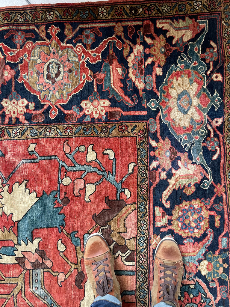SOLD | LEGENDARY ONE OF ONE - TURN OF THE CENTURY PALATIAL MASTERPIECE | PALACE SIZE BLOOMING JUNGLE DESIGN | 14 x 22