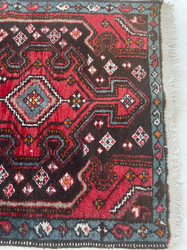 Smokey Charcoal with Rich Reds, Beautiful Blues, Soft Beige, Espresso & more | 2.5 x 3.10