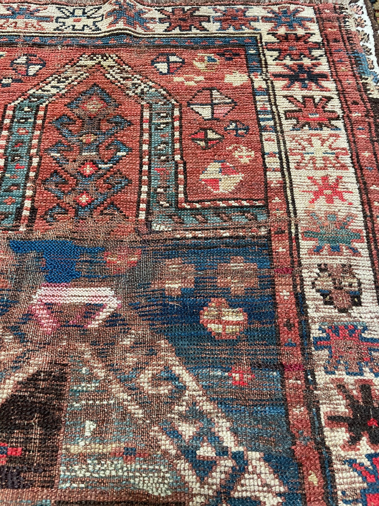 SOLD | Antique Turkish Prayer Rug with GORGEOUS Colors | 3.1 x 4.11