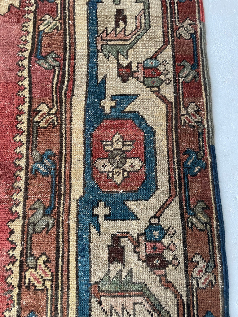 RAREST OF RARE | C. 1880's | ANCIENT MINT CONDITION ANTIQUE SERAPI | Unusually Oversized Narrow GEM w/ Gorg Natural Dyes | 8.10 x 15.1