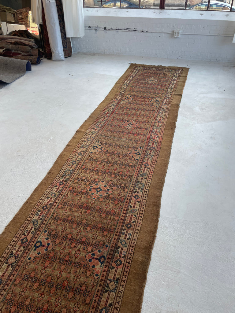 RESERVED FOR JDID*** PURE RAW CAMEL HAIR Oversized Antique Runner | Nomadic Northwest Persian BEAUTY | Camel, Merlot, Indigo, Blush, Rose, Salmon, Lavender | 3.6 x 20.6