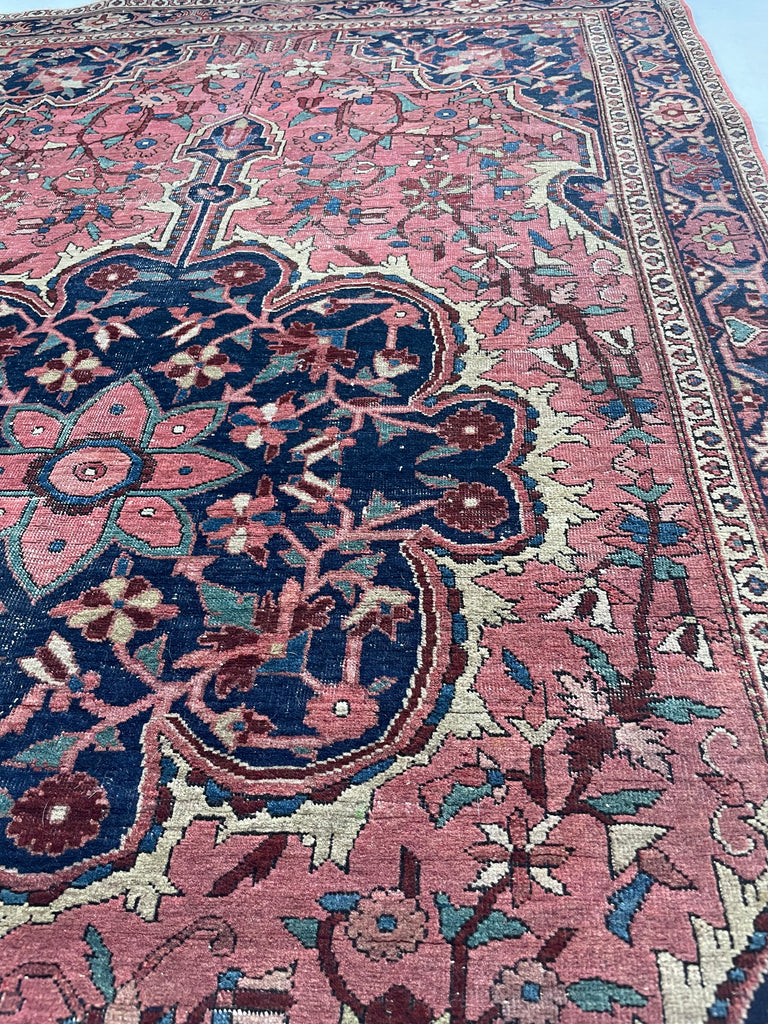MINT CONDITION FERAHAN | Absolutely Divine Antique Persian Ferahan Sarouk | Twisting Vines | 4.4 x 7.1