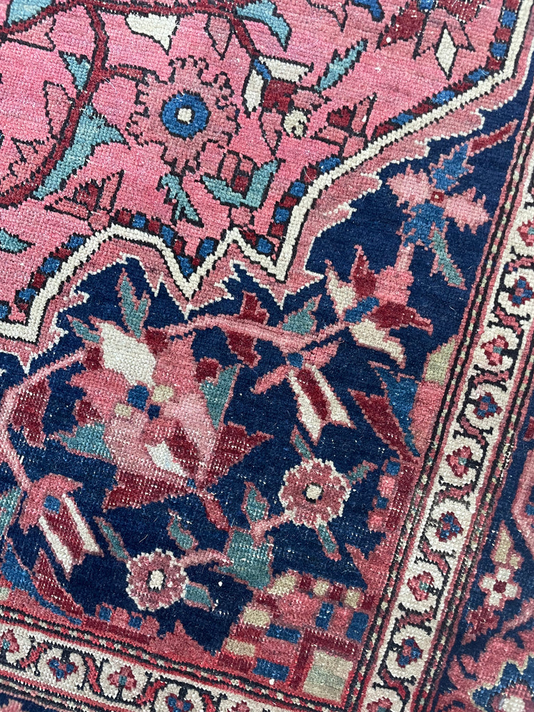 MINT CONDITION FERAHAN | Absolutely Divine Antique Persian Ferahan Sarouk | Twisting Vines | 4.4 x 7.1