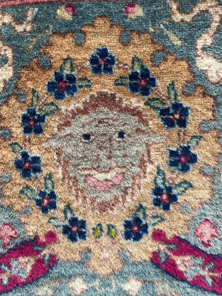 SOLD | COLLECTOR'S PIECE | IMPORTANT 16TH-17TH CENTURY SAFAVID DYNASTY ANIMAL Influenced Antique Persian Tabriz Carpet | UNREAL Pictorial Brilliance, C. 1920 | ~ 11 x 14