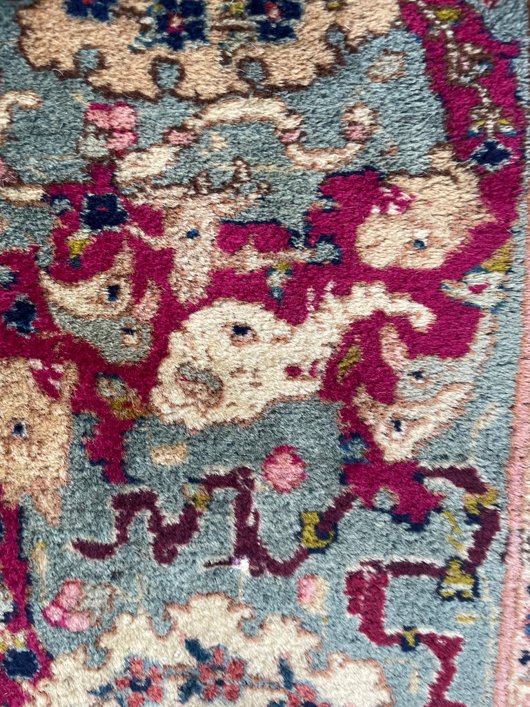 SOLD | COLLECTOR'S PIECE | IMPORTANT 16TH-17TH CENTURY SAFAVID DYNASTY ANIMAL Influenced Antique Persian Tabriz Carpet | UNREAL Pictorial Brilliance, C. 1920 | ~ 11 x 14