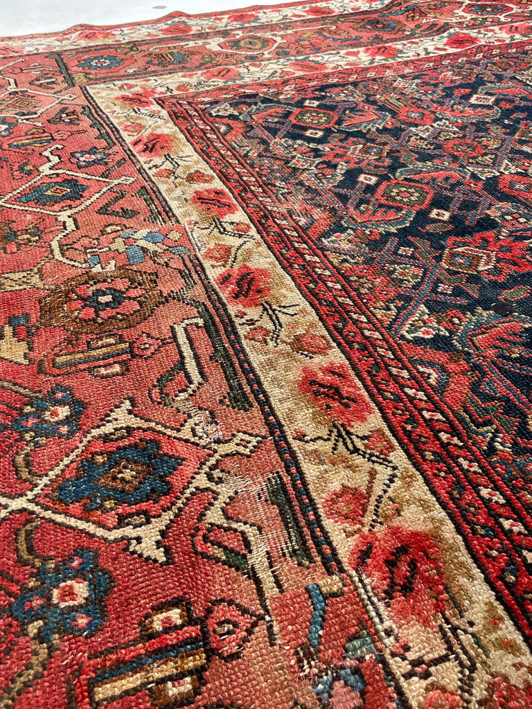 SOLD | FINE Antique Persian Malayer with Several Designs | Herati Field with Serapi Border | ~ 7 x 10