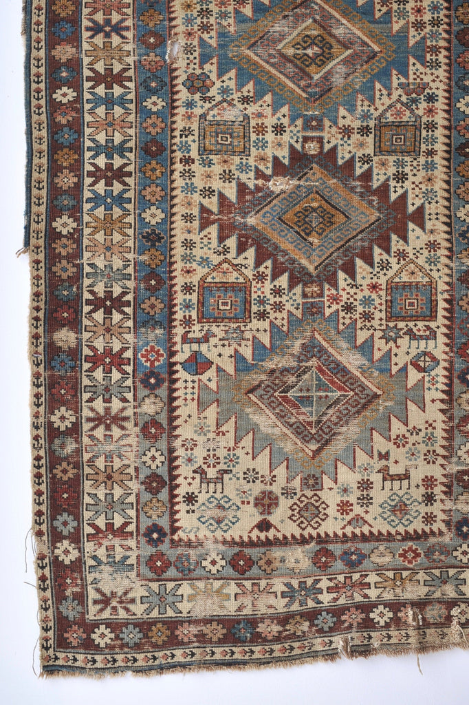 RESERVED*** 3.5 x 4.11 | Ophelia  | Fine Antique Shirvan Caucasian Rug