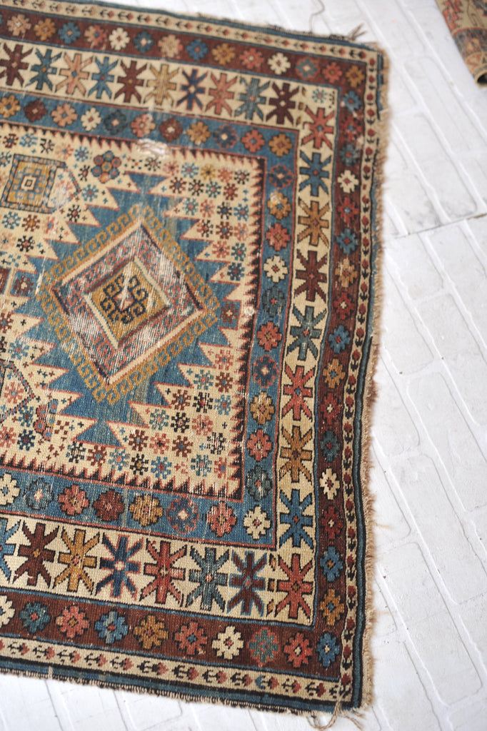 RESERVED*** 3.5 x 4.11 | Ophelia  | Fine Antique Shirvan Caucasian Rug