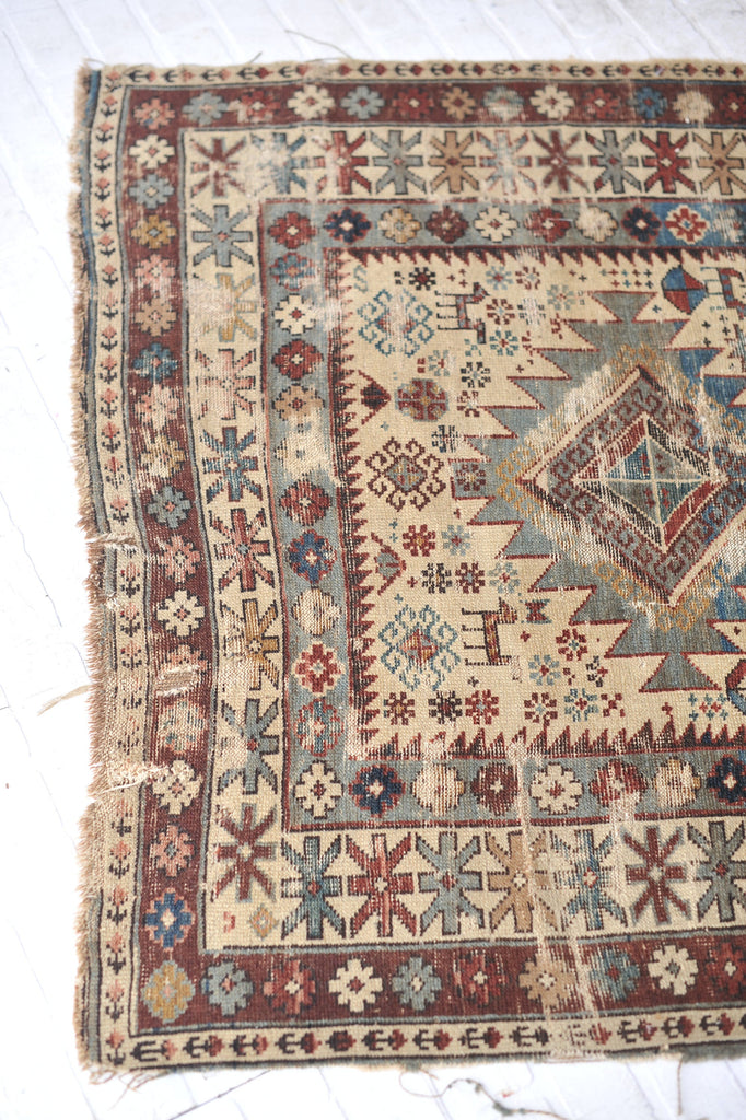 RESERVED*** 3.5 x 4.11 | Ophelia  | Fine Antique Shirvan Caucasian Rug