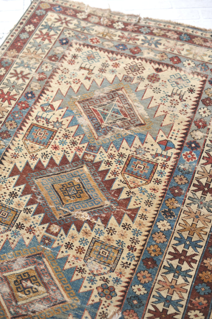 RESERVED*** 3.5 x 4.11 | Ophelia  | Fine Antique Shirvan Caucasian Rug