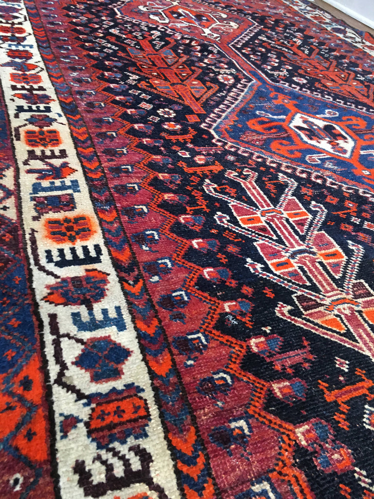 SOLD | 4.8 x 8 | Vintage tribal rug Shiraz Rug | Harriet